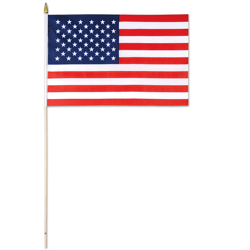 American Flag - Fabric – 11" x 18" by Beistle for Patriotic Flags