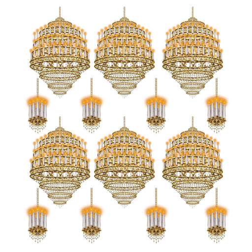 Black-Tie Lighting Props – 16¾"-27½" – (14/Pkg) by Beistle for Awards Night Props