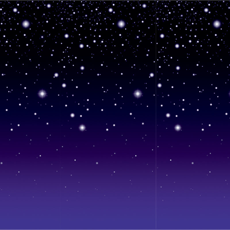 Starry Night Backdrop – 4' x 30' – (1/Pkg) by Beistle for Awards Night Backdrops