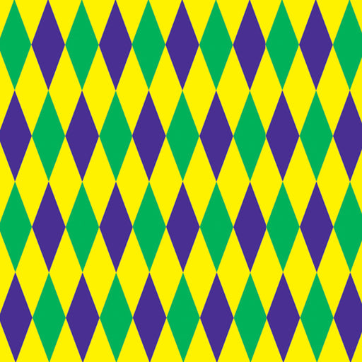 Mardi Gras Harlequin Backdrop – 4' x 30' – (1/Pkg) by Beistle for Mardi Gras Backdrops
