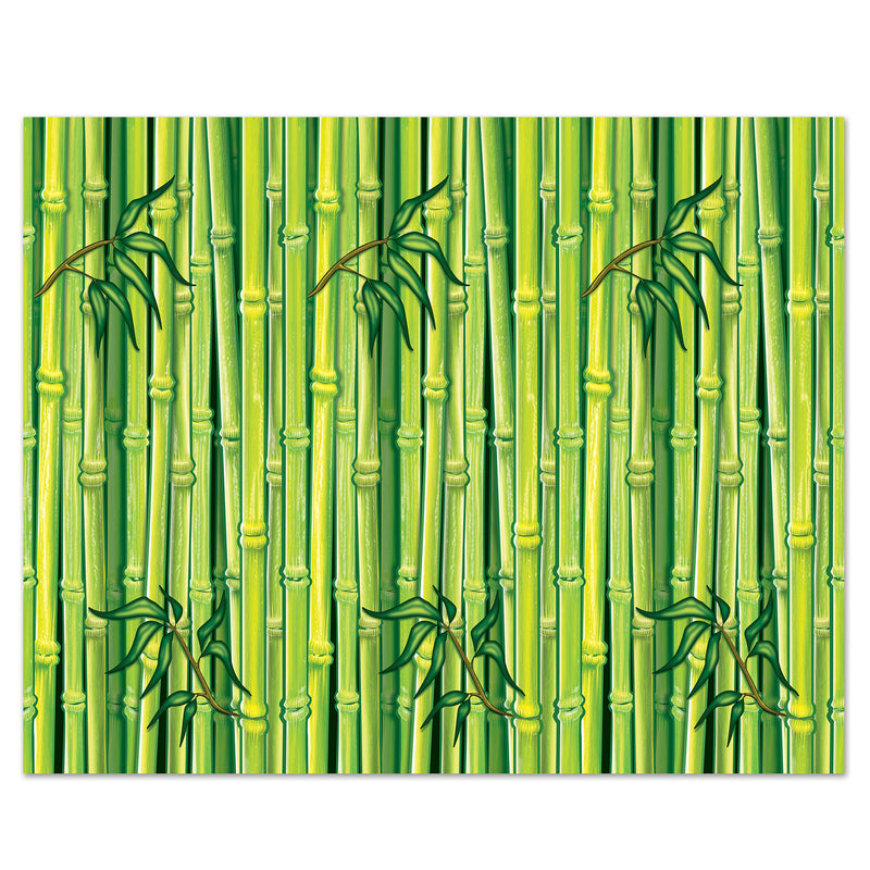 Bamboo Backdrop – 4' x 30' – (1/Pkg) by Beistle for Jungle Backdrops