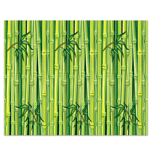 Bamboo Backdrop – 4' x 30' – (1/Pkg) by Beistle for Jungle Backdrops