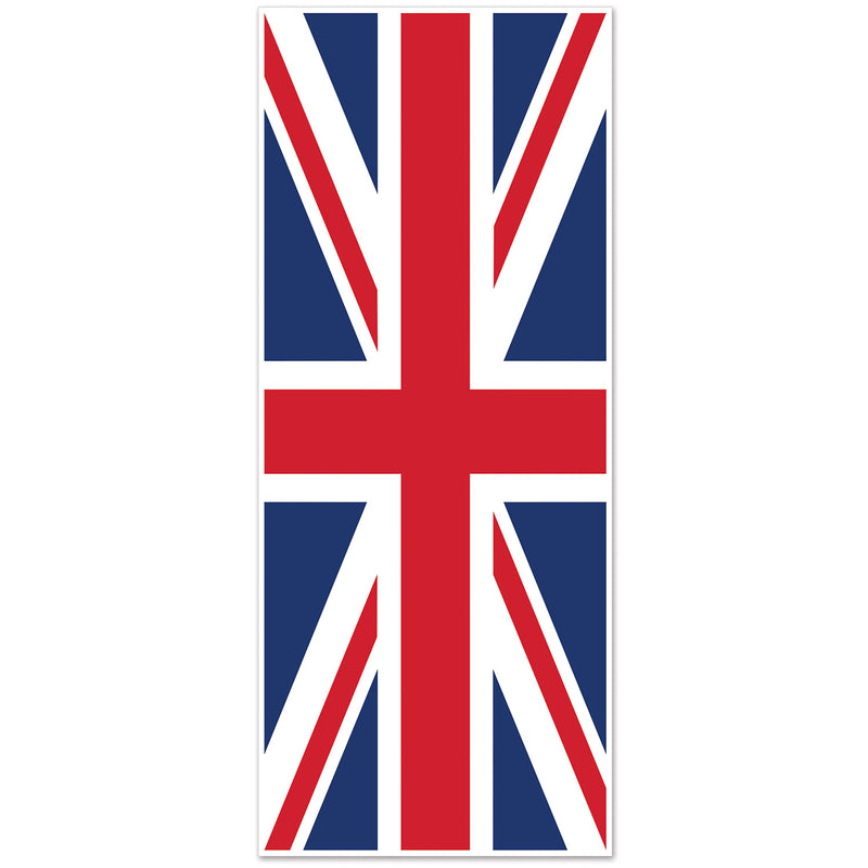 Union Jack Door Cover – 6' x 30" – (1/Pkg) by Beistle for British Door Covers