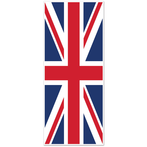 Union Jack Door Cover – 6' x 30" – (1/Pkg) by Beistle for British Door Covers
