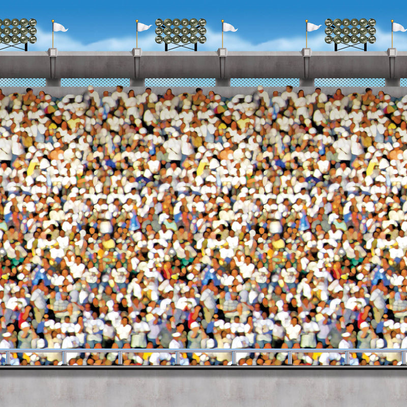 Upper Deck Stadium Backdrop – 4' x 30' – (1/Pkg) by Beistle for Sports Backdrops