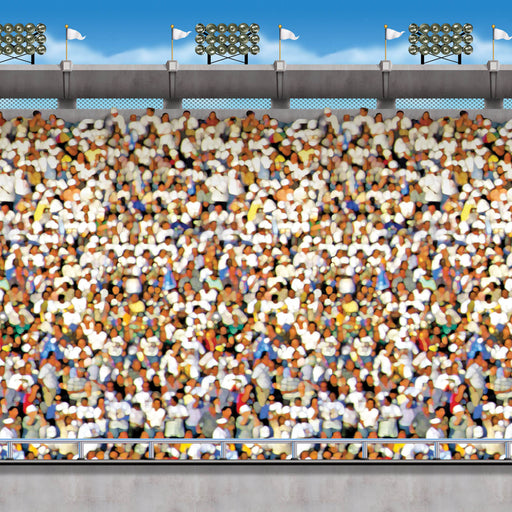 Upper Deck Stadium Backdrop – 4' x 30' – (1/Pkg) by Beistle for Sports Backdrops