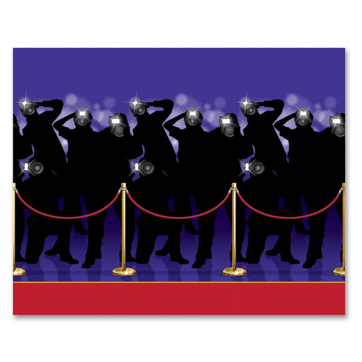 Paparazzi  Backdrop – 4' x 30' – (1/Pkg) by Beistle for Awards Night Backdrops