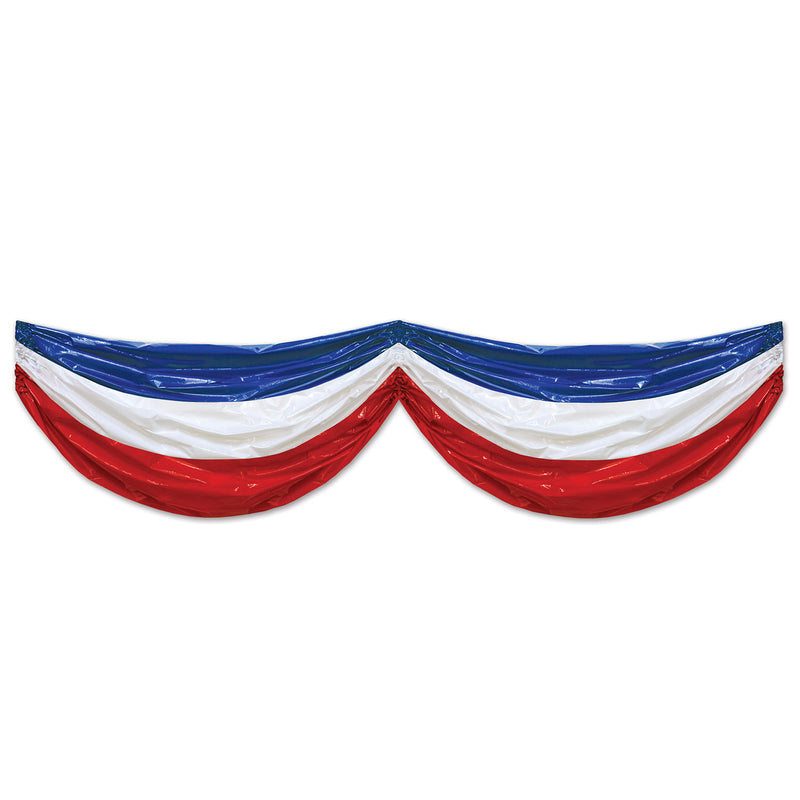 Patriotic Plastic Bunting – 3' x 15' – (1/Pkg) by Beistle for Patriotic Bunting