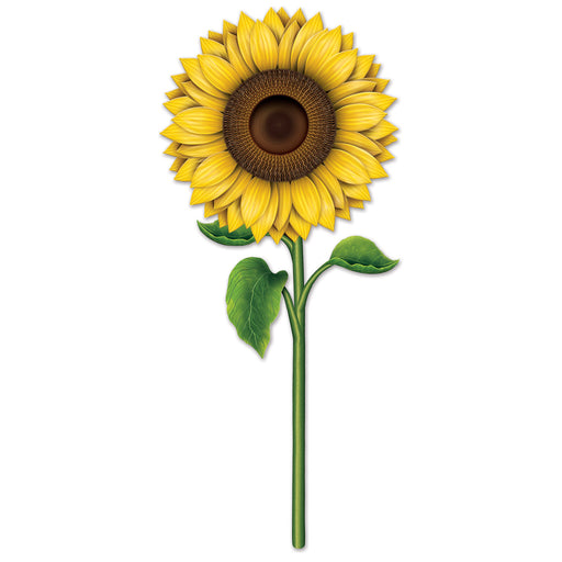 Sunflower Cutout – 3' – (1/Pkg) by Beistle for Spring/Summer Printed