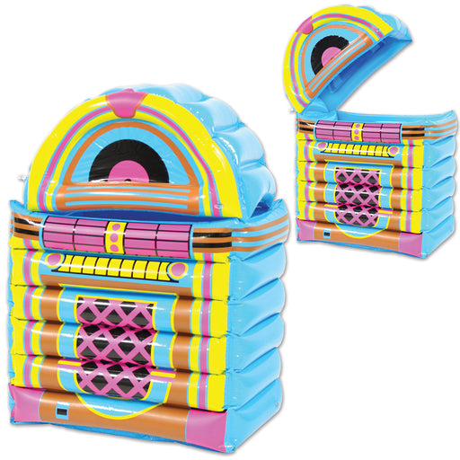 Inflatable Jukebox Cooler – 20"W x 30½"H – (1/Pkg) by Beistle for 50's/Rock & Roll Inflatables