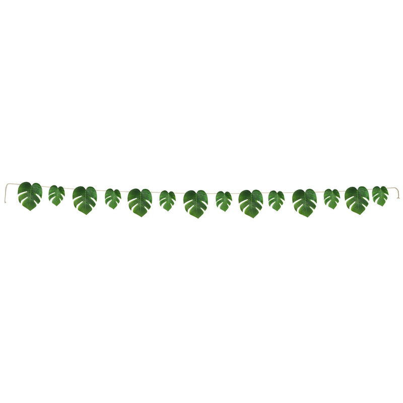 Fabric Tropical Palm Leaves Streamer – 8" x 9' – (1/Pkg) by Beistle for Jungle Streamers