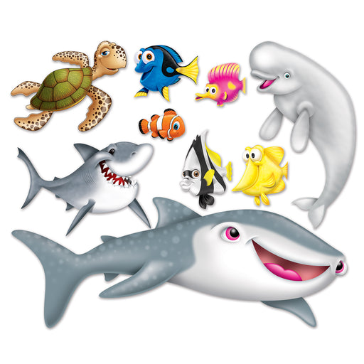 Under The Sea Props – 9¼"-5' 7" – (9/Pkg) by Beistle for Under The Sea Props