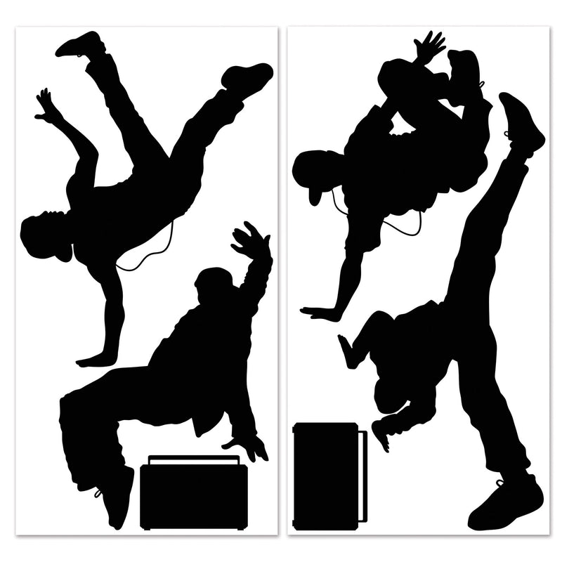 Break Dancer Props – 13¾"-4' 3½" – (6/Pkg) by Beistle for 80's Props