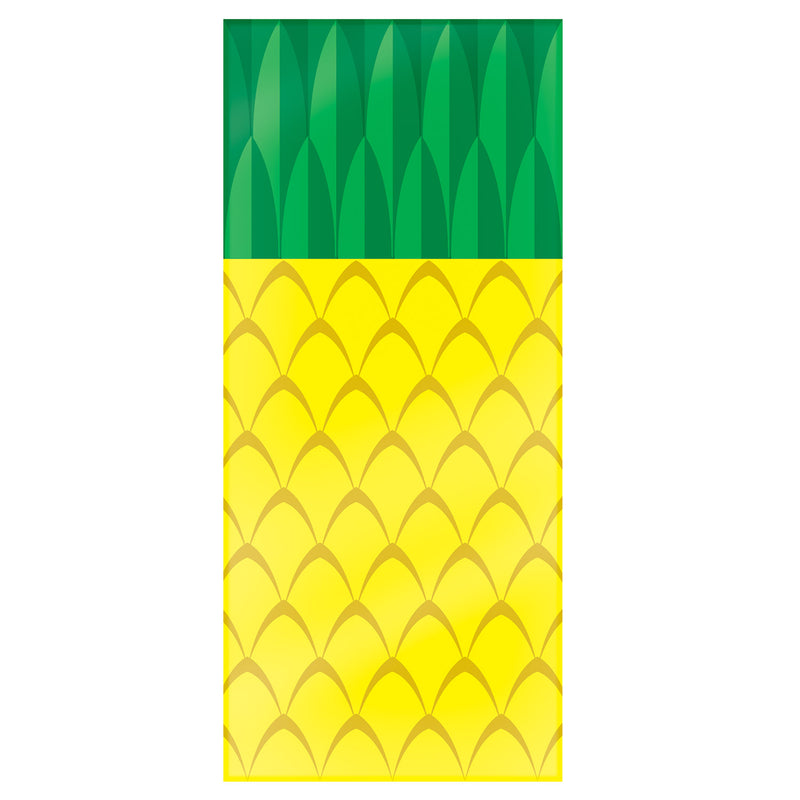 Pineapple Cello Bags – 4" x 9" x 2" – (25/Pkg) by Beistle for Luau Cello Bags