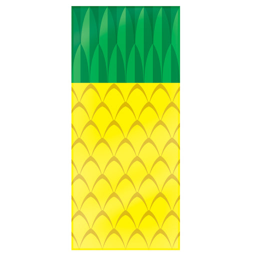 Pineapple Cello Bags – 4" x 9" x 2" – (25/Pkg) by Beistle for Luau Cello Bags
