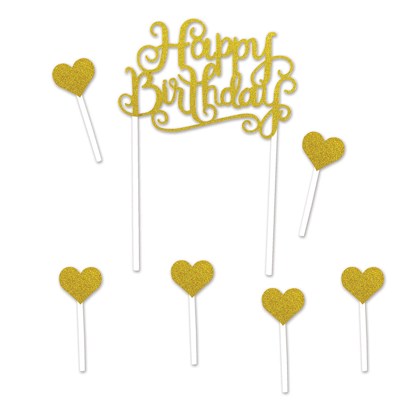 Happy Birthday Cake Topper – 5½" x 8" – (1/Pkg) by Beistle for Birthday Cake Toppers