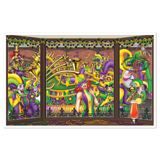Mardi Gras Insta-View – 3' 2" x 5' 2" – (1/Pkg) by Beistle for Mardi Gras Insta-View