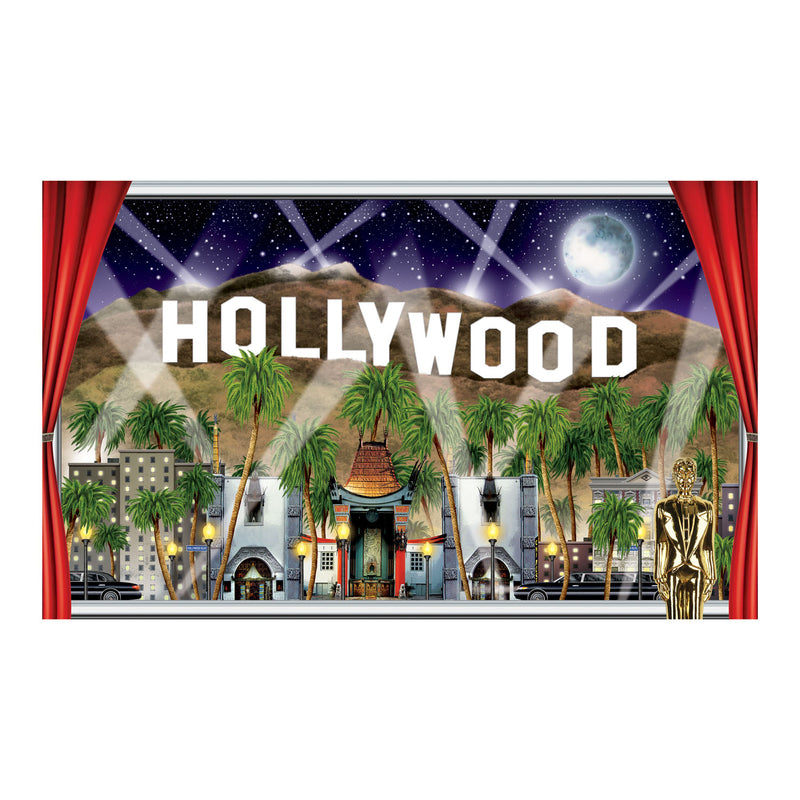 Hollywood Insta-View – 3' 2" x 5' 2" – (1/Pkg) by Beistle for Awards Night Insta-View