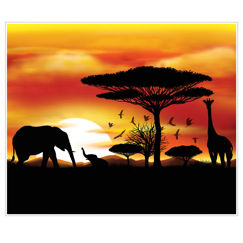 Safari Insta-Mural – 5' x 6' – (1/Pkg)