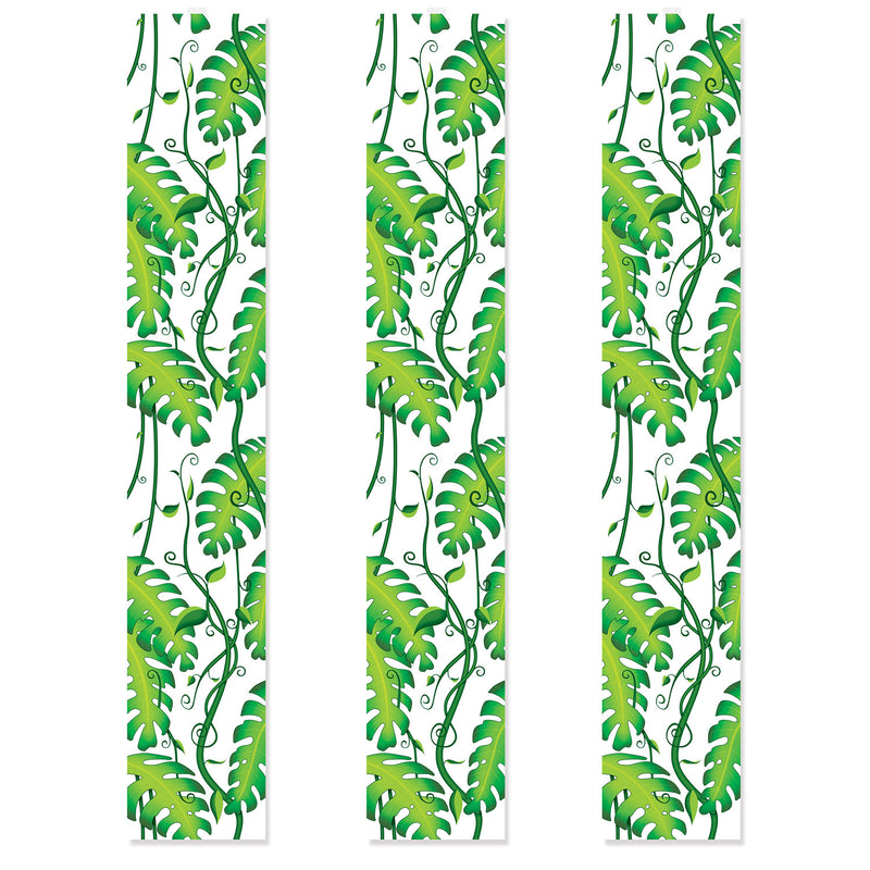 Jungle Vines Party Panels – 12" x 6' – (3/Pkg) by Beistle for Jungle Party Panels