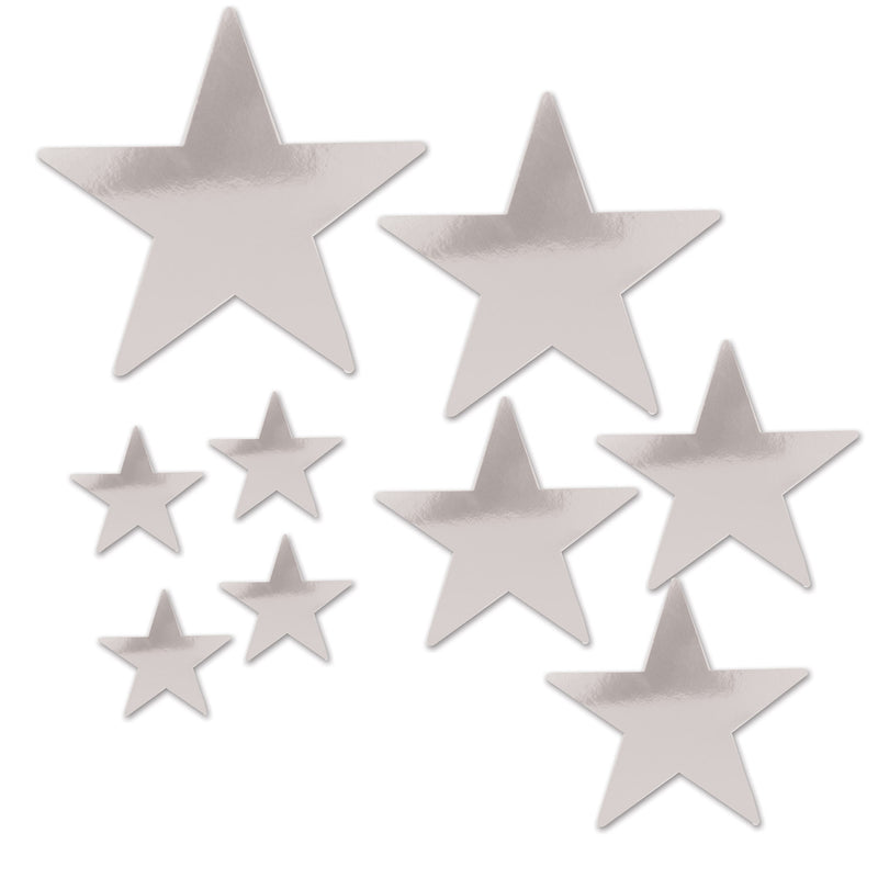 Pkgd Foil Star Cutouts – Asstd – (9/Pkg)