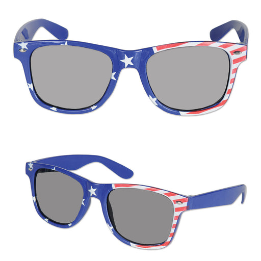 Patriotic Glasses – (1/Card) by Beistle for Patriotic Novelty Glasses