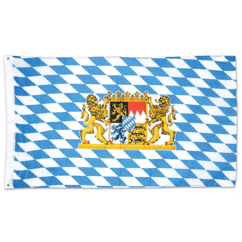 Bavarian Flag – 3' x 5' – (1/Pkg) by Beistle for Oktoberfest Flags
