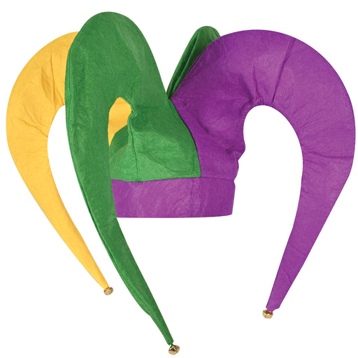 Felt Jester Hat – (1/Card) by Beistle for Mardi Gras Felt