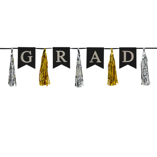 Grad Tassel Streamer – 13" x 6' 6" – (1/Pkg) by Beistle for Graduation Streamers