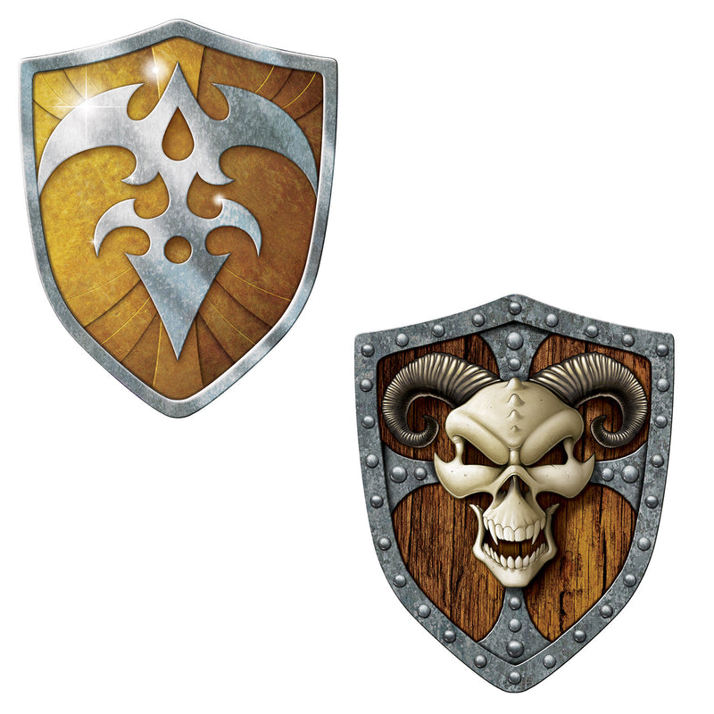 Shield Cutouts – 19" – (2/Pkg) by Beistle for Fantasy Printed