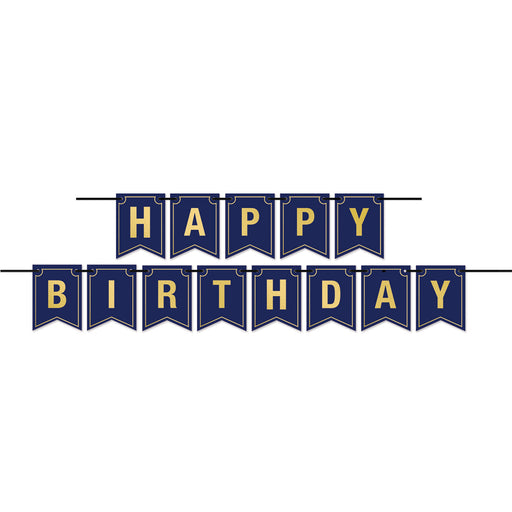 Foil Happy Birthday Streamer – 6" x 10' – (1/Pkg) by Beistle for 21st Birthday Streamers