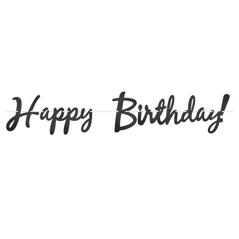 Foil Happy Birthday! Streamer – 9" x 5' – (1/Pkg) by Beistle for Birthday Streamers