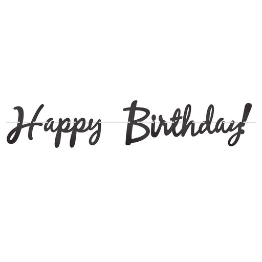 Foil Happy Birthday! Streamer – 9" x 5' – (1/Pkg) by Beistle for Birthday Streamers