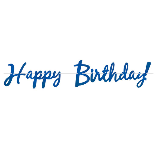 Foil Happy Birthday! Streamer – 9" x 5' – (1/Pkg) by Beistle for Birthday Streamers