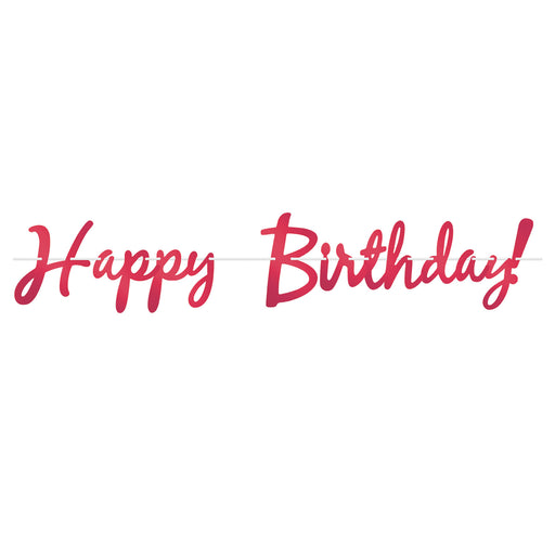 Foil Happy Birthday! Streamer – 9" x 5' – (1/Pkg) by Beistle for Birthday Streamers