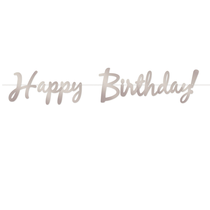 Foil Happy Birthday! Streamer – 9" x 5' – (1/Pkg) by Beistle for Birthday Streamers