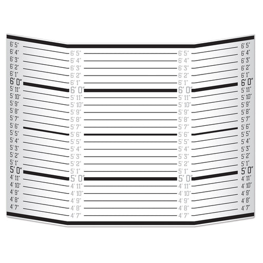 Mug Shot Lineup Photo Prop – 3' 1" x 25" – (1/Pkg) by Beistle for Crime Scene Photo Props