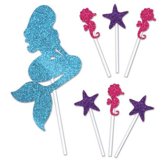 Mermaid Cake Topper – 4¼" x 8¾" – (1/Pkg) by Beistle for Mermaid Cake Toppers