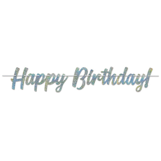 Happy Birthday! Streamer – 8½" x 4' – (1/Pkg) by Beistle for Birthday Streamers