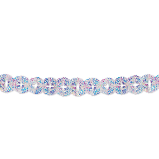 Iridescent Garland – 5" x 12' – (1/Pkg) by Beistle for General Occasion Metallic