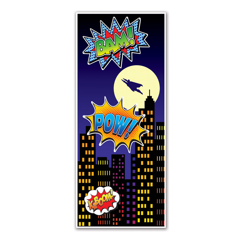 Hero Door Cover – 6' x 30" – (1/Pkg) by Beistle for Heroes Door Covers