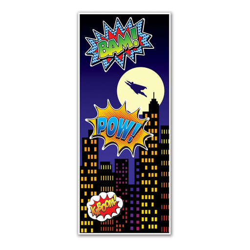 Hero Door Cover – 6' x 30" – (1/Pkg) by Beistle for Heroes Door Covers