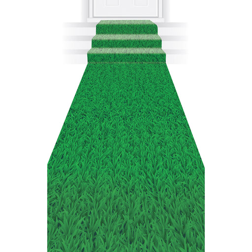 Grass Runner – 24" x 10' – (1/Pkg) by Beistle for Sports Aisle Runner