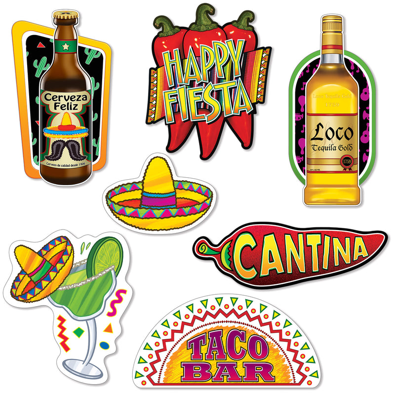 Fiesta Cutouts – 9¾"-16¾" – (7/Pkg)