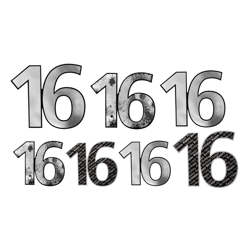 "16" Foil Cutouts – Asstd – (7/Pkg)