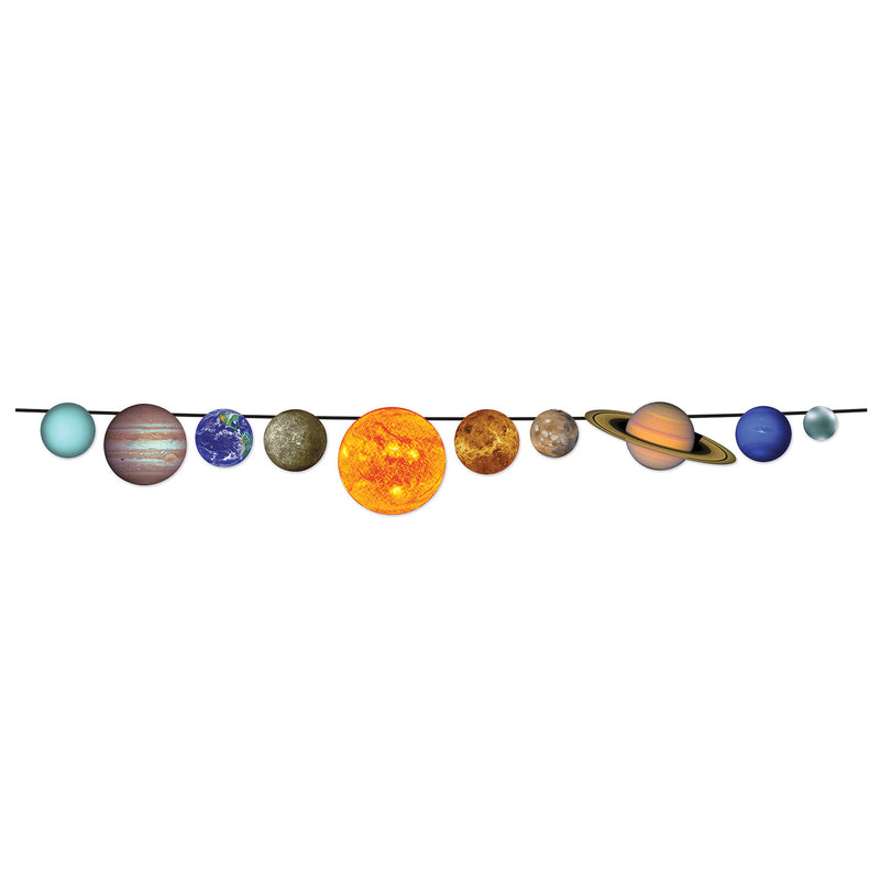 Solar System Streamer – 9" x 8' – (1/Pkg) by Beistle for Space Streamers