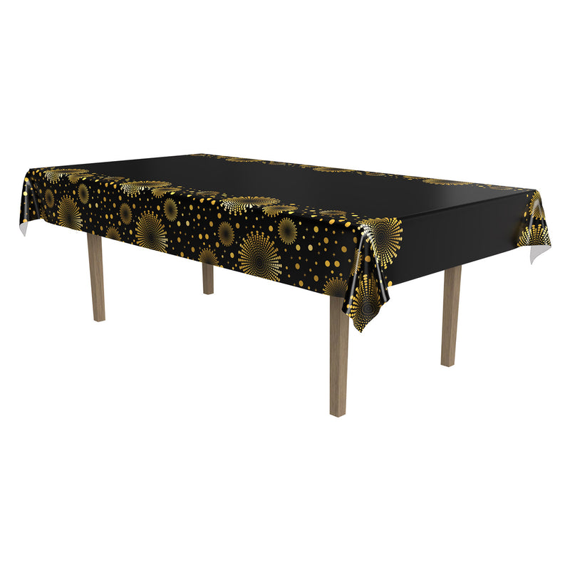 Celebrate! Tablecover – 54" x 108" – (1/Pkg) by Beistle for Awards Night Table Covers - Patterned