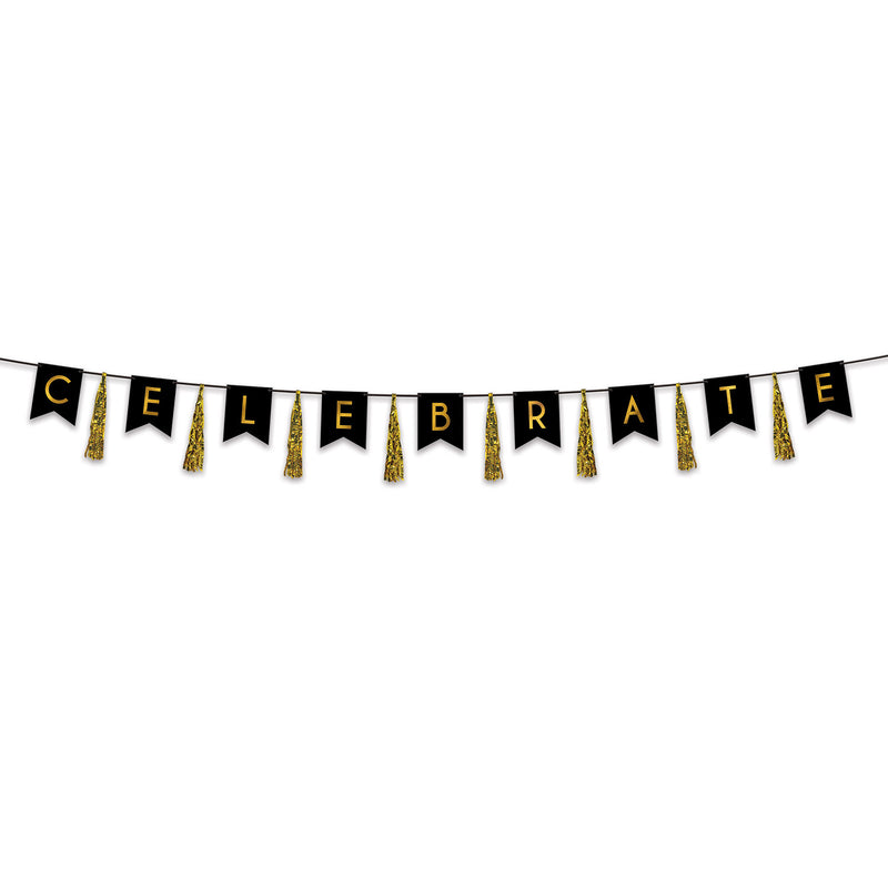 Celebrate Tassel Streamer – 13" x 12' – (1/Pkg) by Beistle for Awards Night Streamers