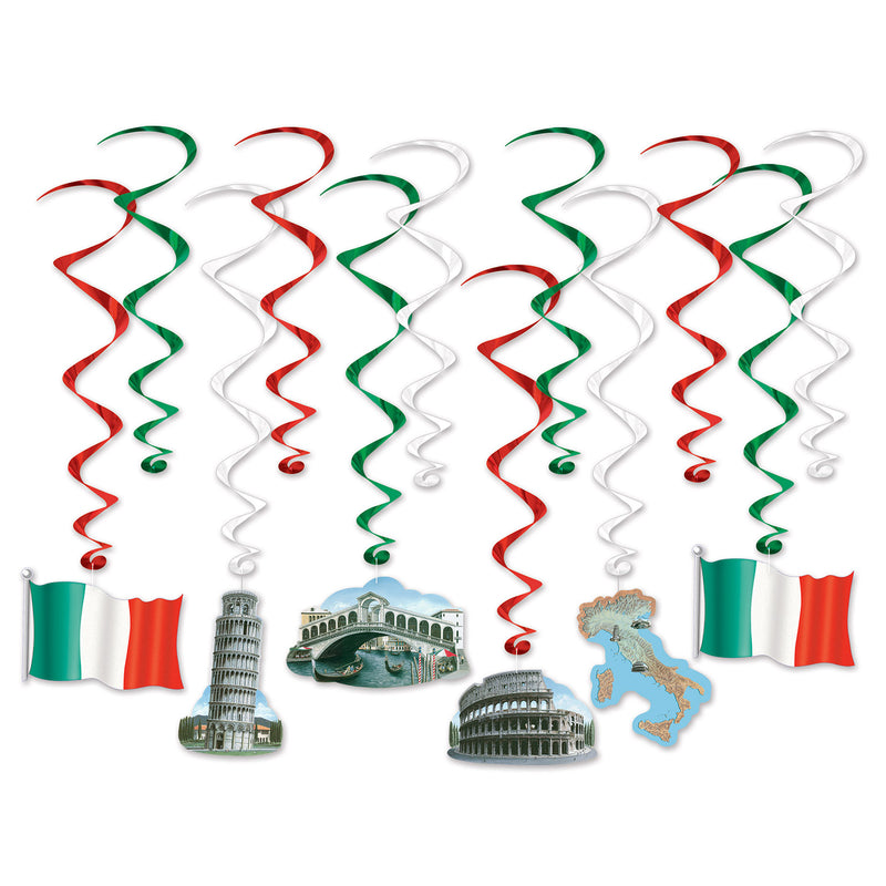 Italian Whirls – 17½"-30½" – (12/Pkg)