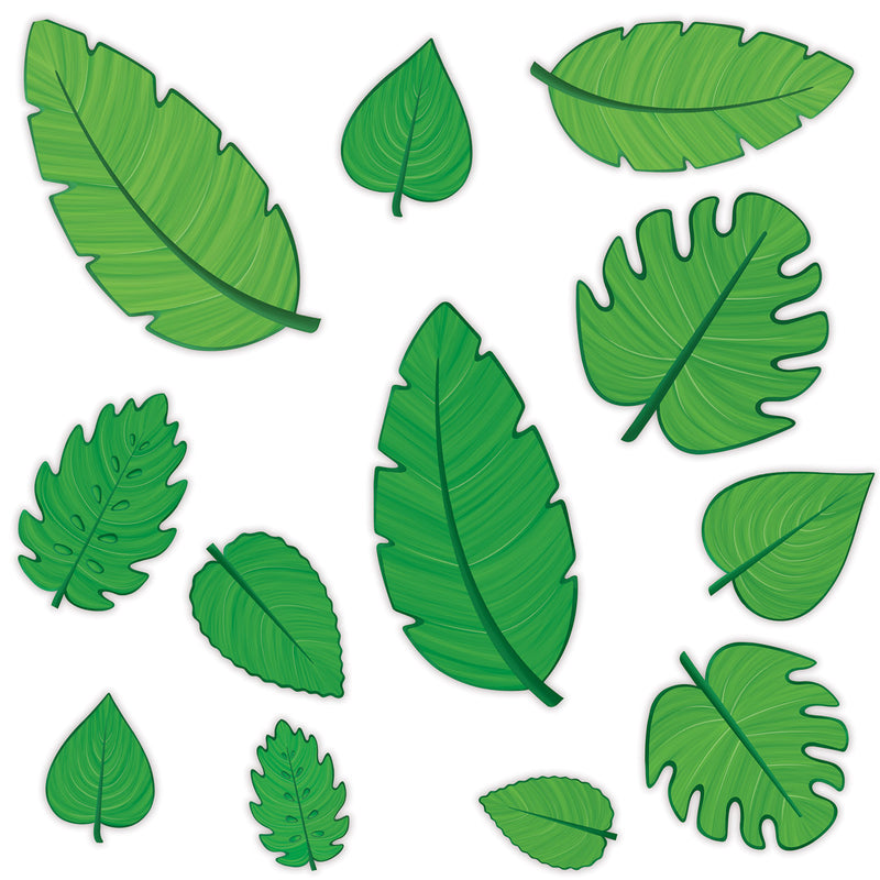 Tropical Leaf Cutouts – 4"-12" – (12/Pkg)